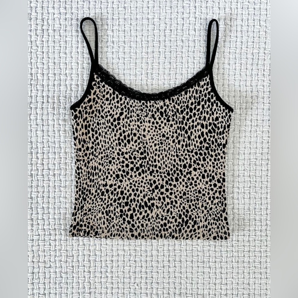 brandy melville cheetah tanktop